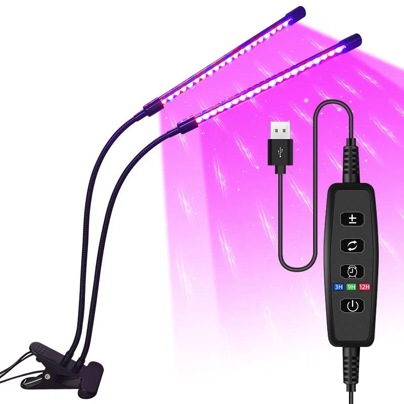 USB LED Plant Grow Light 3H/9H/12H
