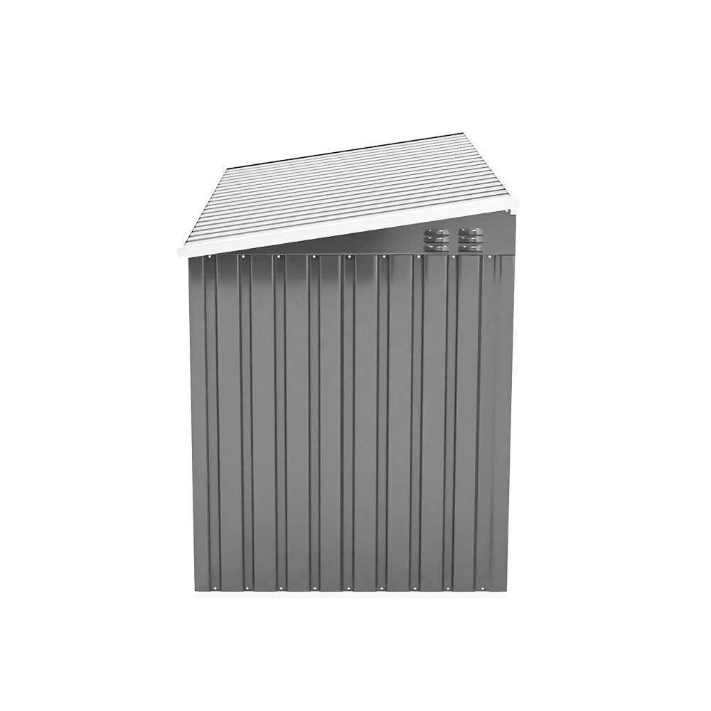 Secure Outdoor Bike Shed – 210x105x130cm, Grey, Lockable Doors