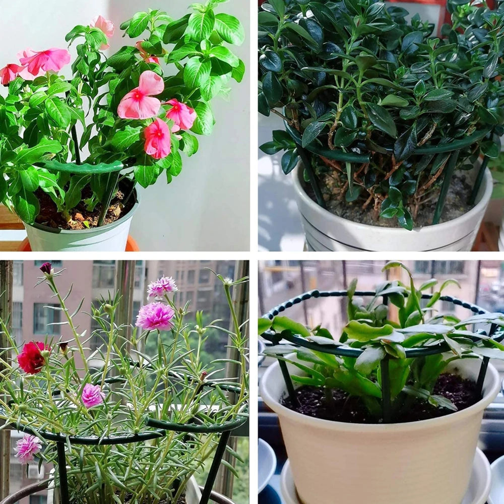 8PCS Plastic Plant Support Pile Frame
