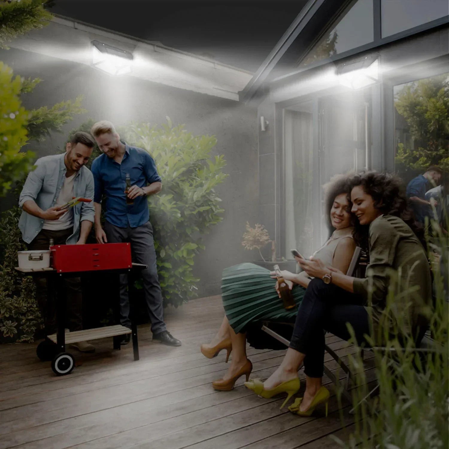 Multifunctional Solar Lamp Outdoor Garden Waterproof with Motion Sensor