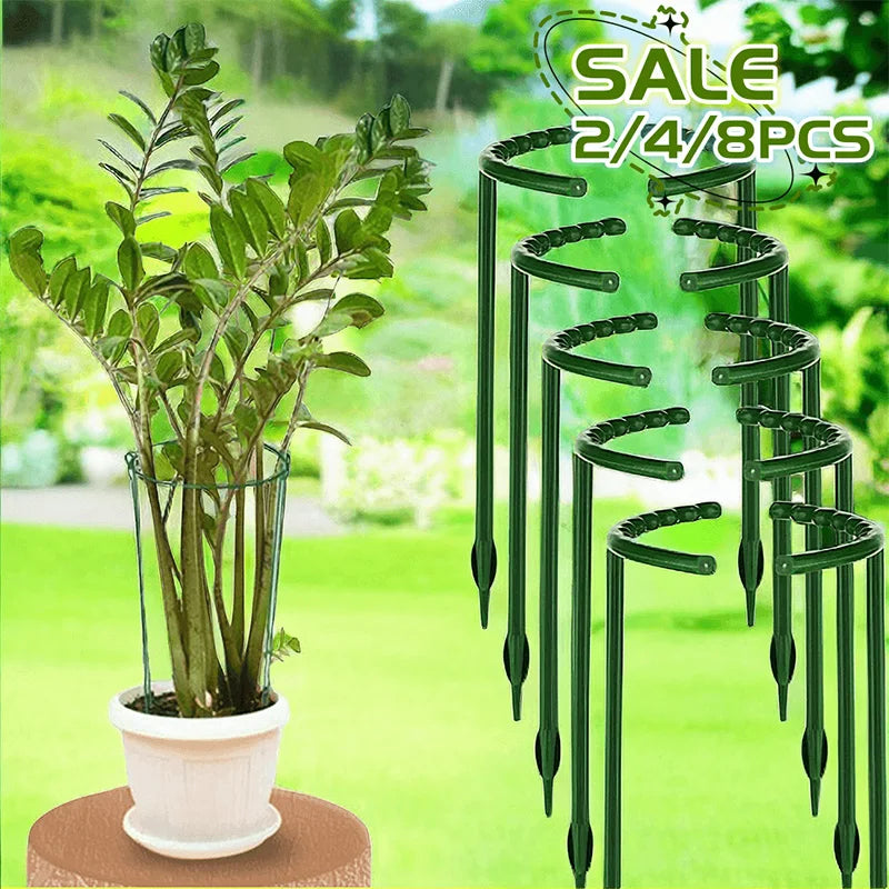 8PCS Plastic Plant Support Pile Frame