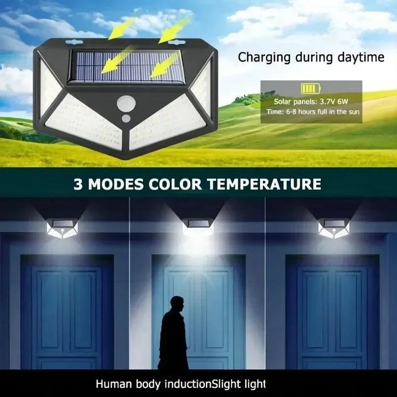 Multifunctional Solar Lamp Outdoor Garden Waterproof with Motion Sensor