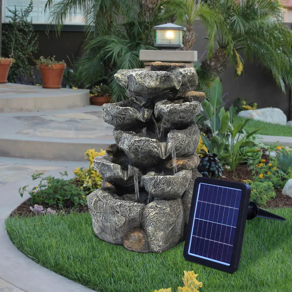 Garden Water Feature Outdoor LED