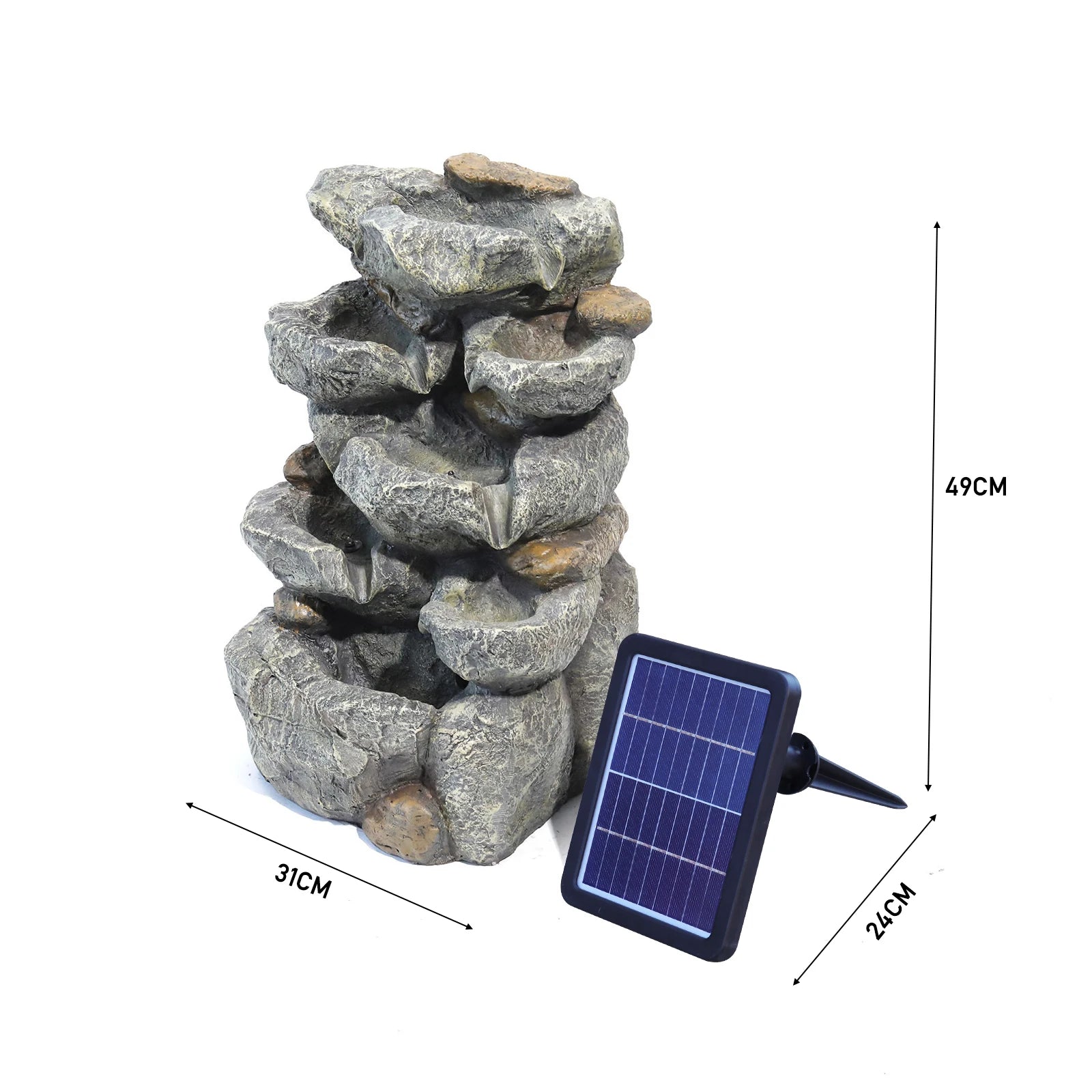 Garden Water Feature Outdoor LED
