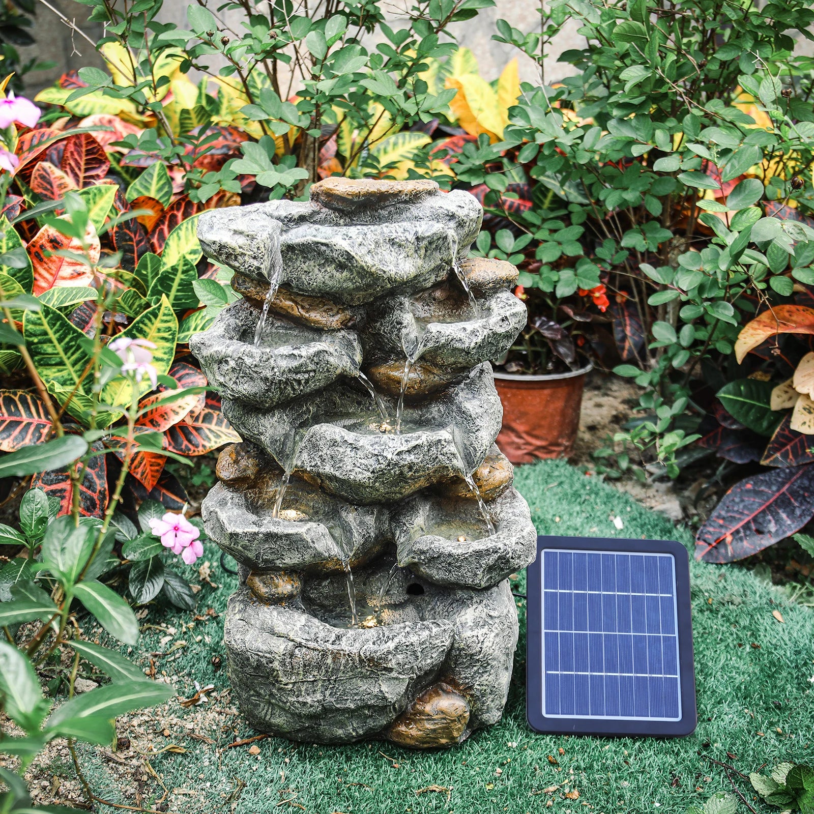 Garden Water Feature Outdoor LED