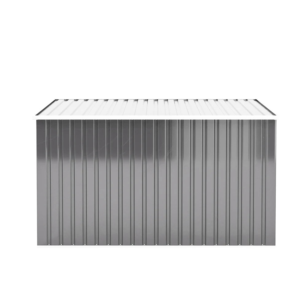 Secure Outdoor Bike Shed – 210x105x130cm, Grey, Lockable Doors