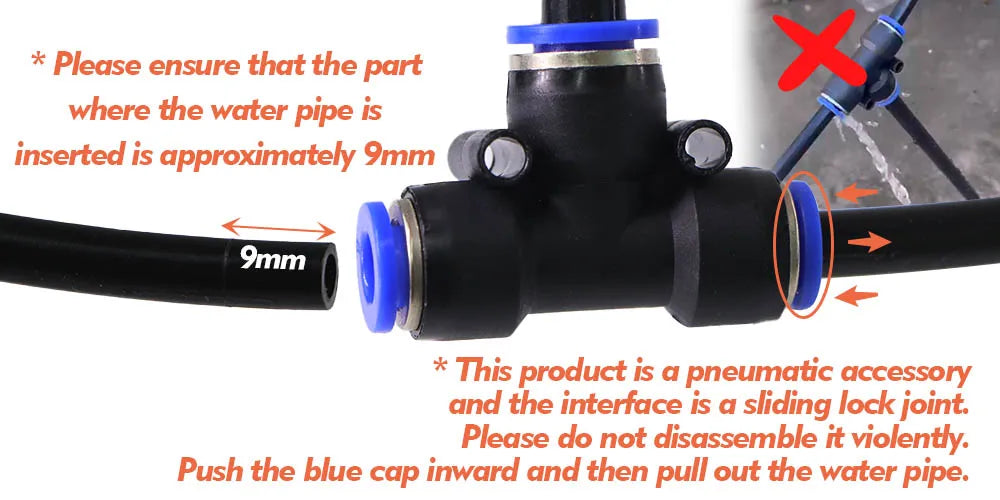 5-30m 1/4" 4/6mm 360° Misting Cooling System