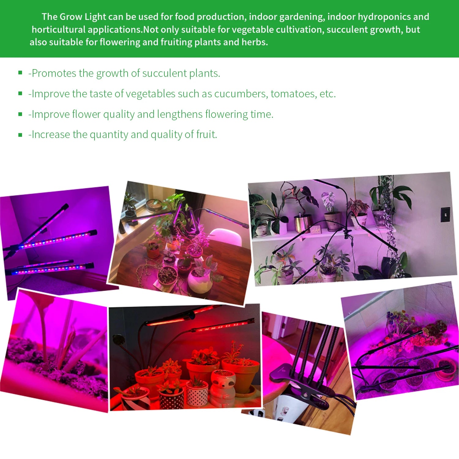 USB LED Plant Grow Light 3H/9H/12H