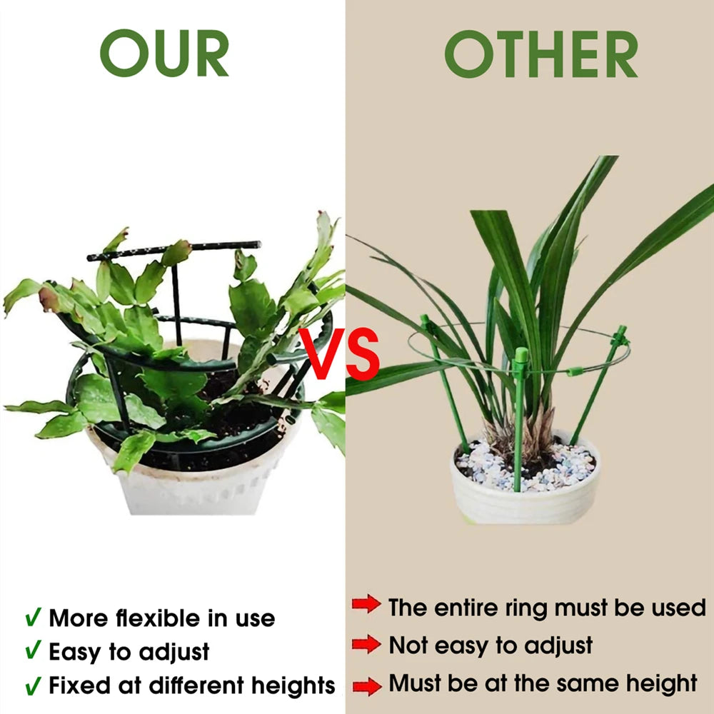 8PCS Plastic Plant Support Pile Frame
