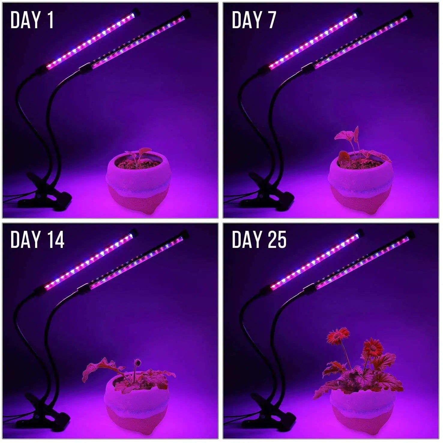 USB LED Plant Grow Light 3H/9H/12H
