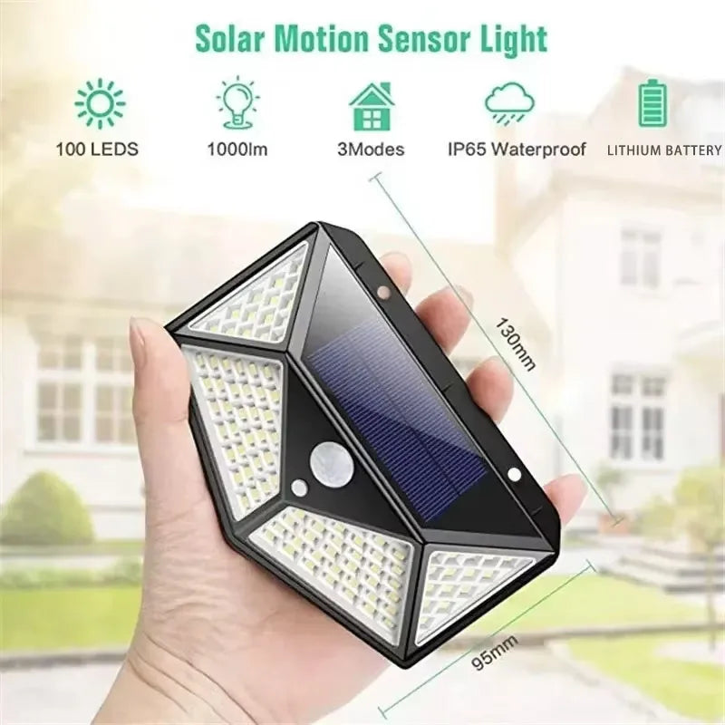 Multifunctional Solar Lamp Outdoor Garden Waterproof with Motion Sensor